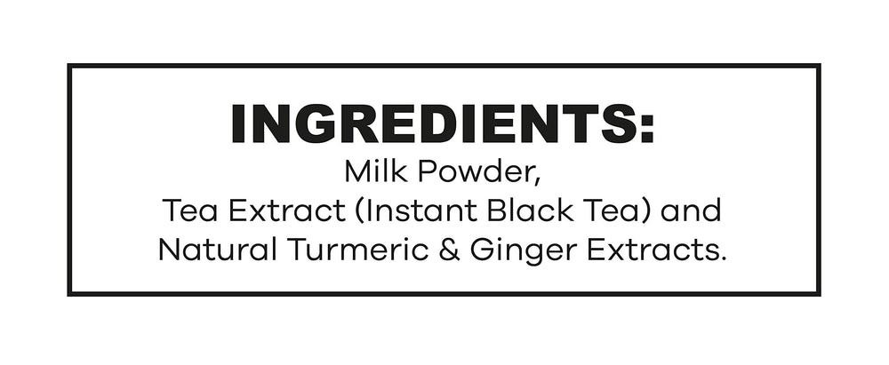 QuikTea Turmeric Ginger ingredients close-up highlighting natural spices and warmth.