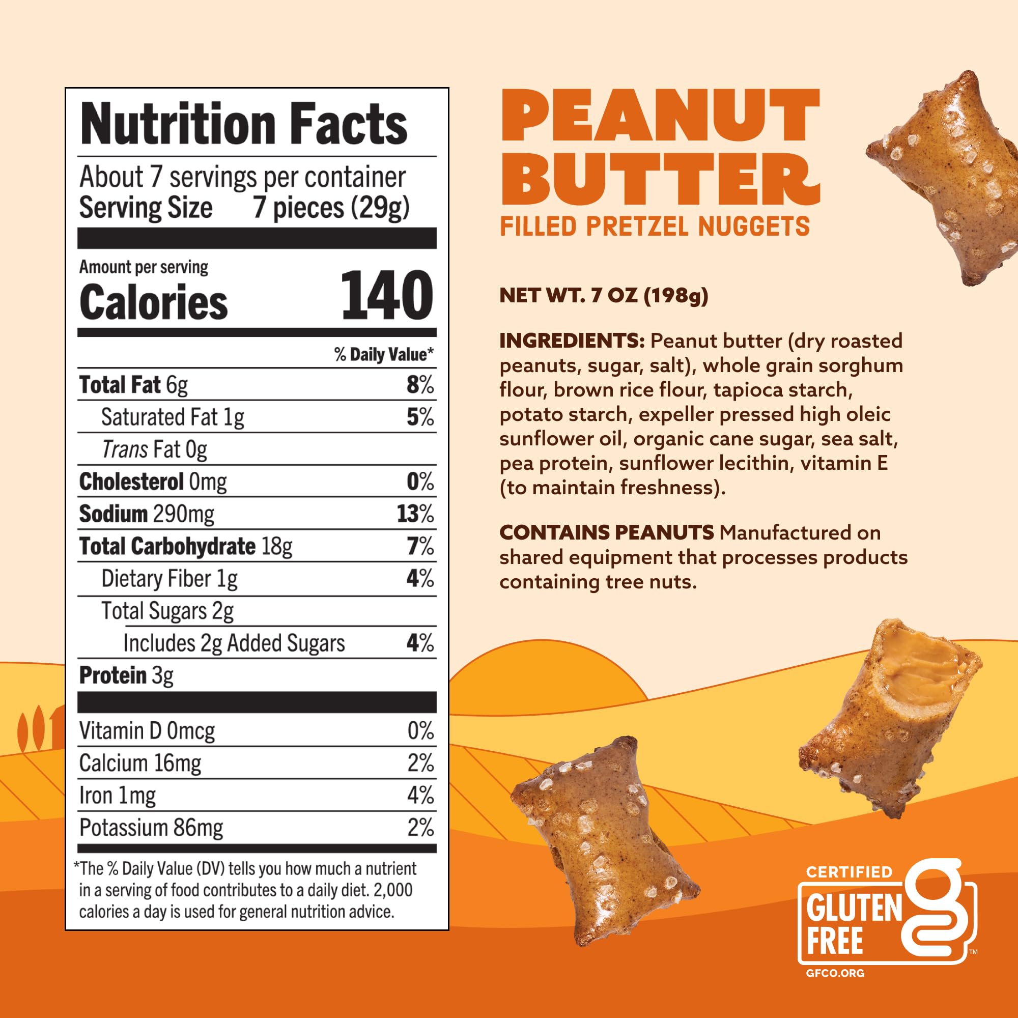Quinn creamy peanut butter center inside a crunchy nugget