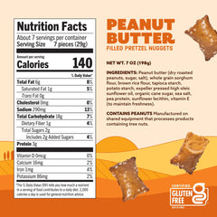 Quinn creamy peanut butter center inside a crunchy nugget