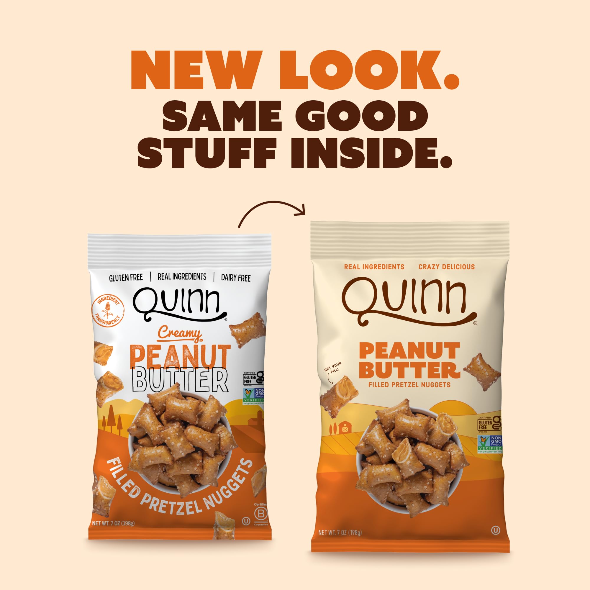 Quinn sea salt on pretzel edge boosts flavor