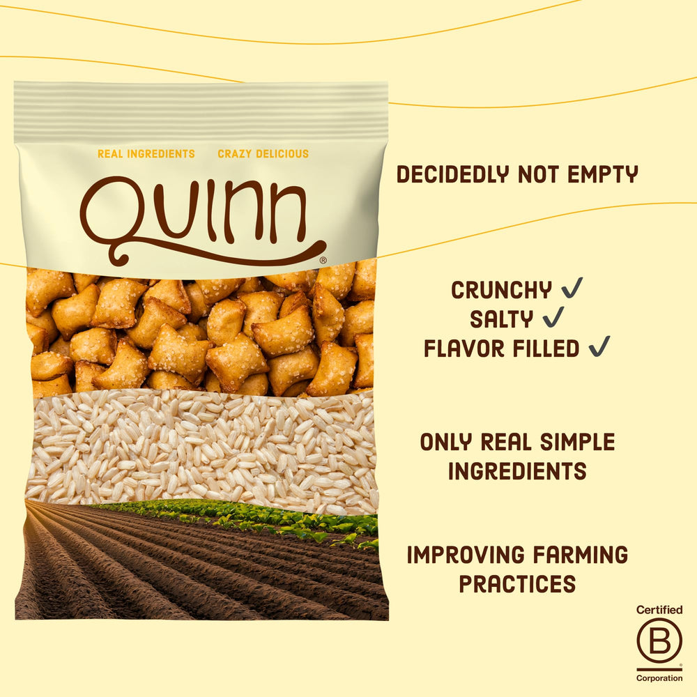 Quinn Snacks open pack ready for quick sharing and serving.