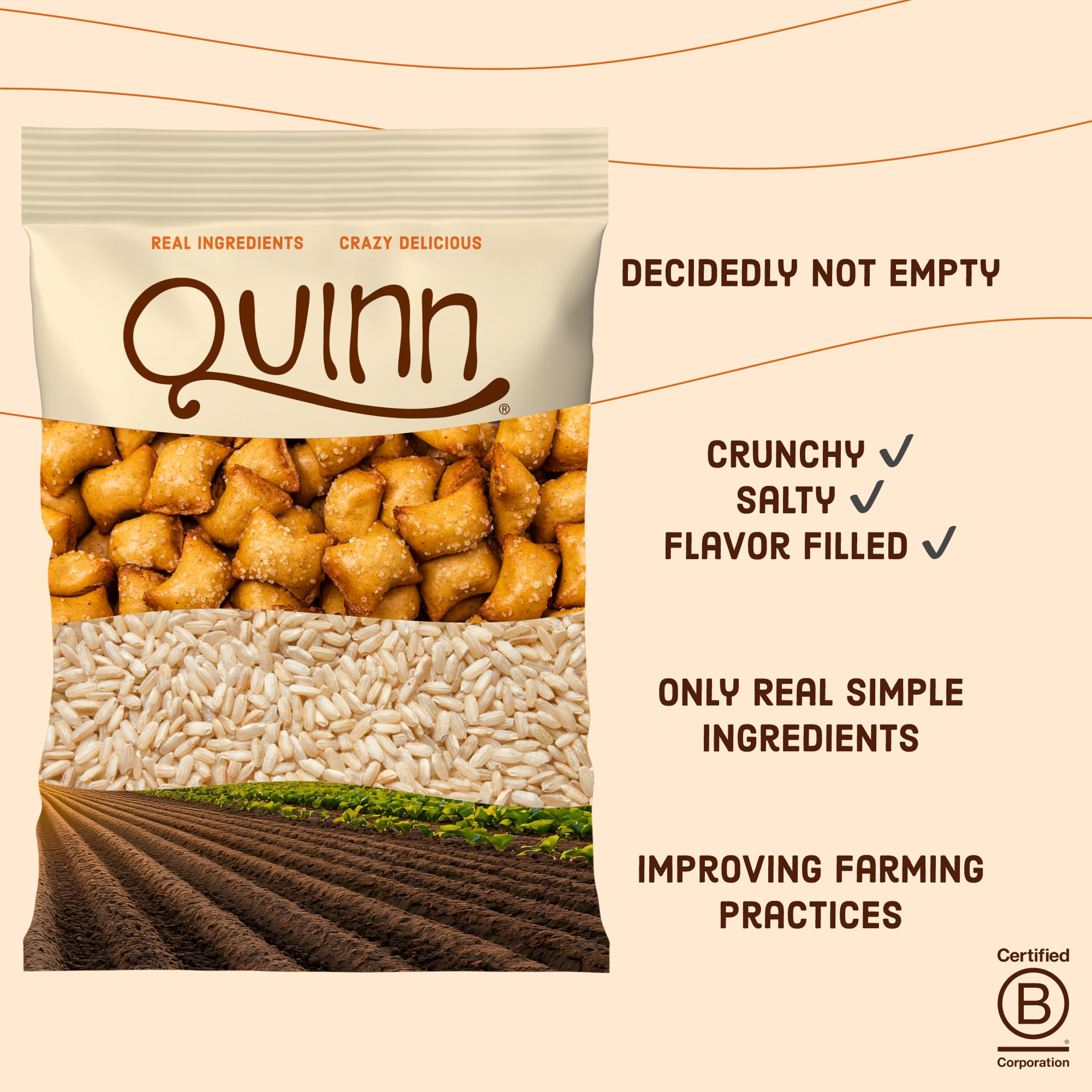 Quinn Peanut Butter Filled Pretzel Sticks root vegetables included for simple ingredients