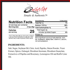 Quoc Viet Foods Thai Tom Yum base closeup of ingredients for natural flavor.