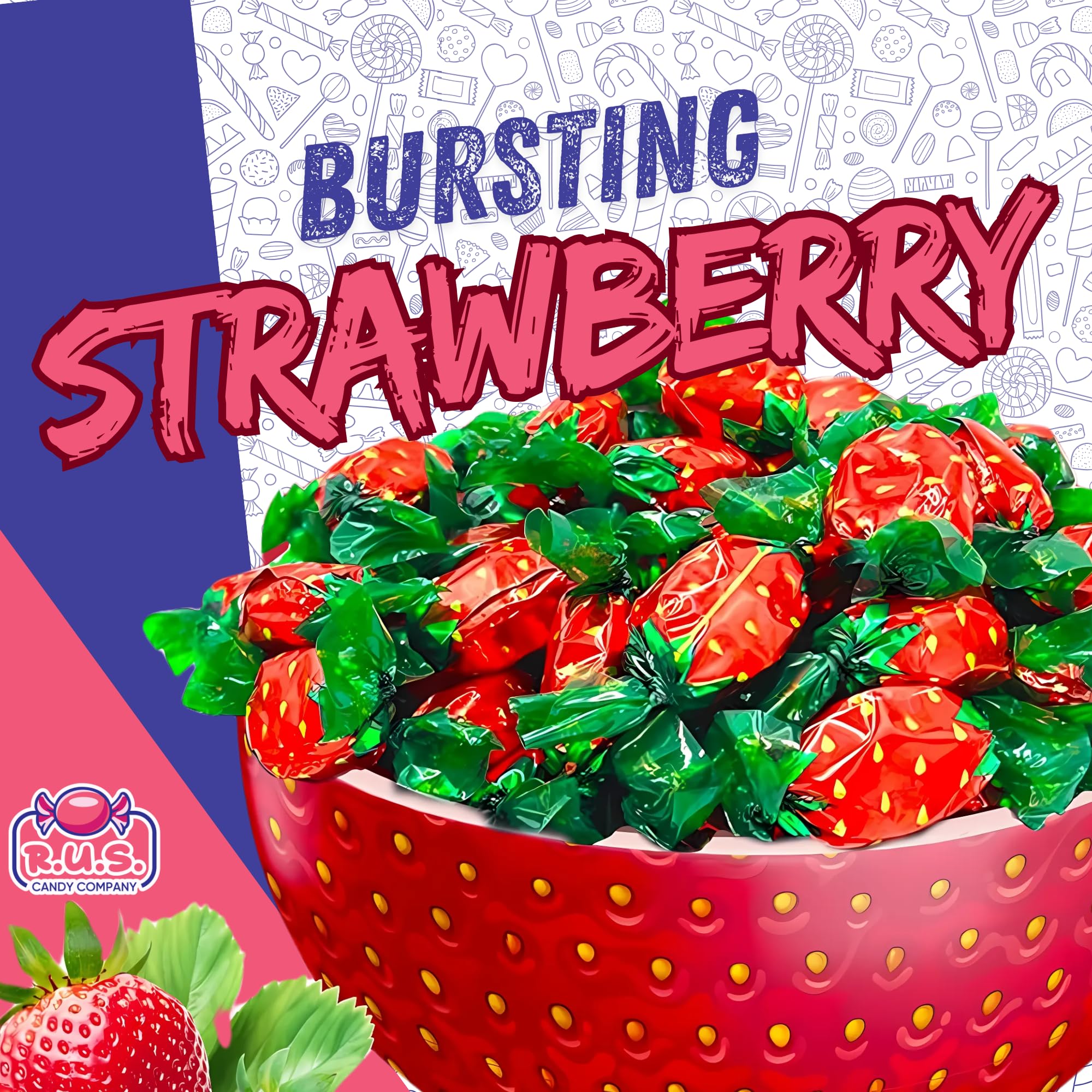R.U.S. Candy individually wrapped pieces stay fresh and mess-free