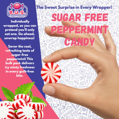 R.U.S. Candy Sugar Free Peppermint Starlight bulk bag display