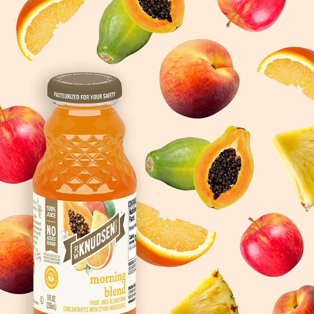 R.W. Knudsen Morning Blend pairs well with breakfast, smoothies, and quick snacks