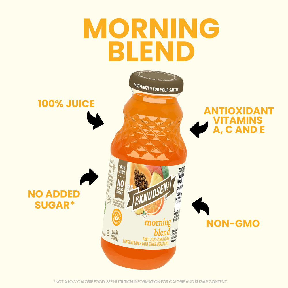 R.W. Knudsen Morning Blend ingredients: pineapple, apple, orange