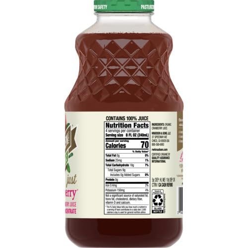 Smoothie idea using R.W. Knudsen Organic Just Cranberry Juice