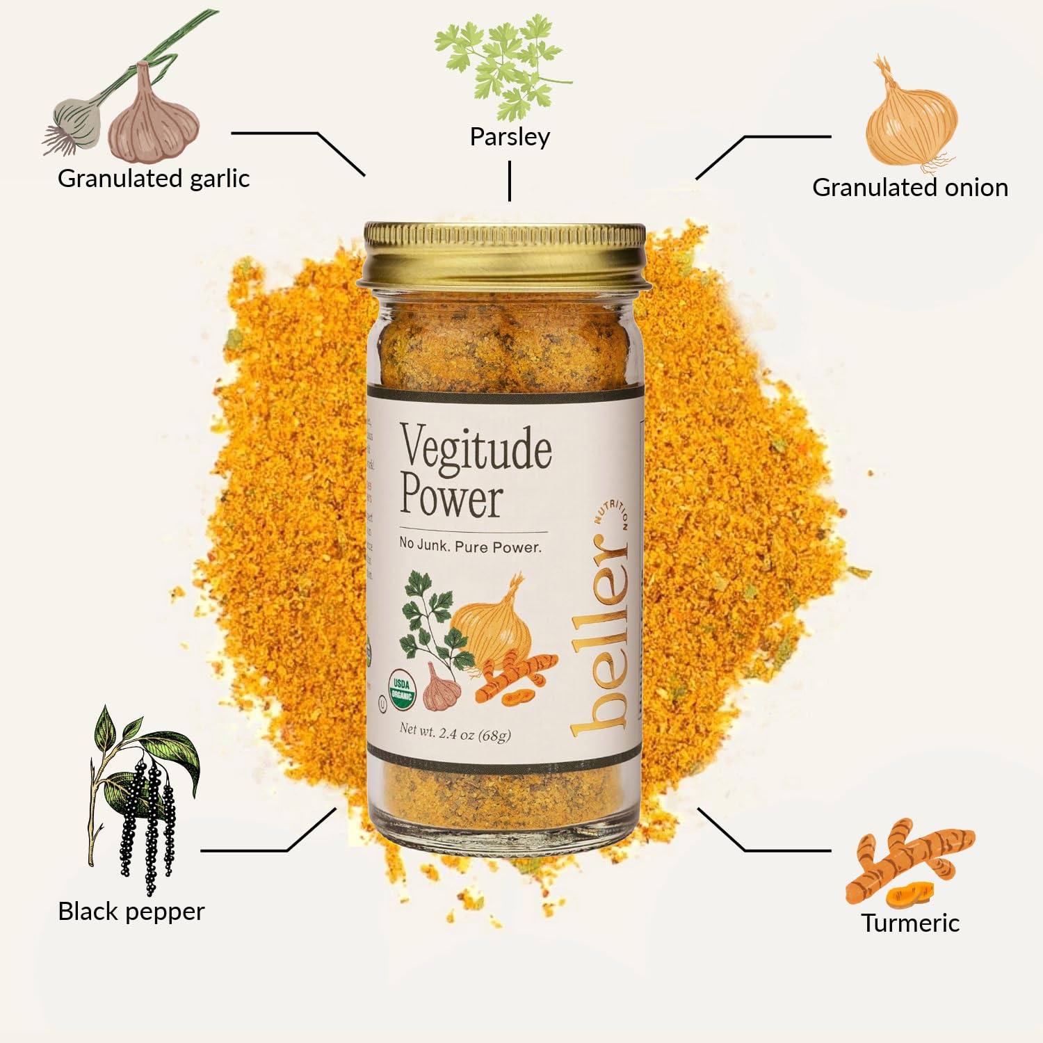 Roasted vegetables enhanced by Vegitude Power's versatile spice blend