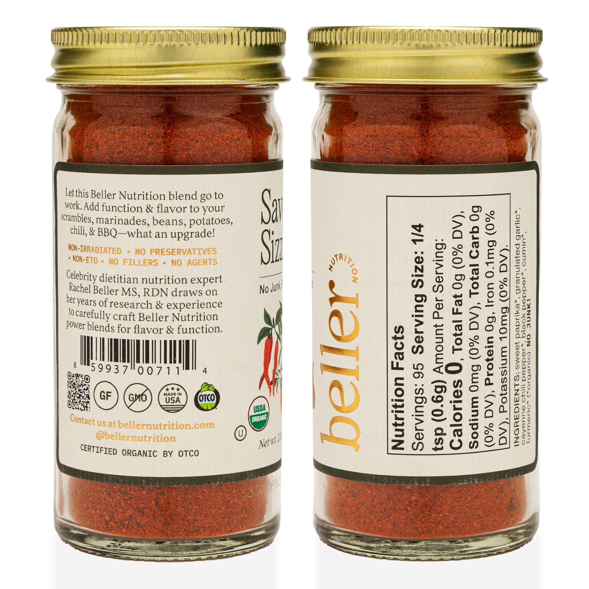 Savory Sizzle meat dish shot by Rachel Beller's Power Pantry shows versatile seasoning for grilling