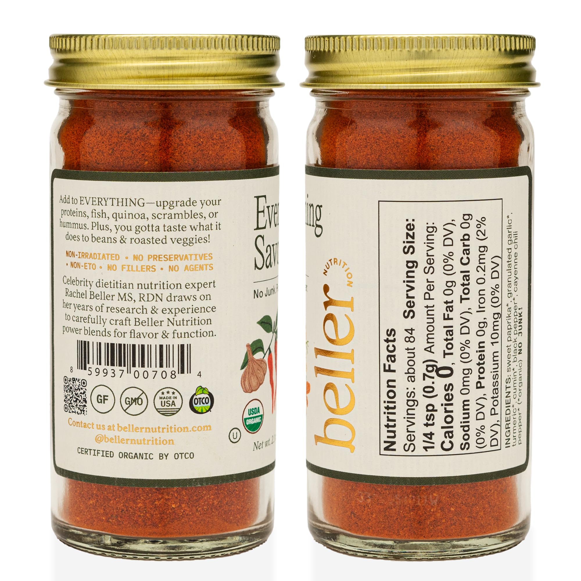 Roasted vegetables enhanced with paprika blend for warm aroma and depth