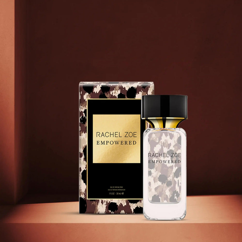 Rachel Zoe Empowered cap detail highlighting premium packaging