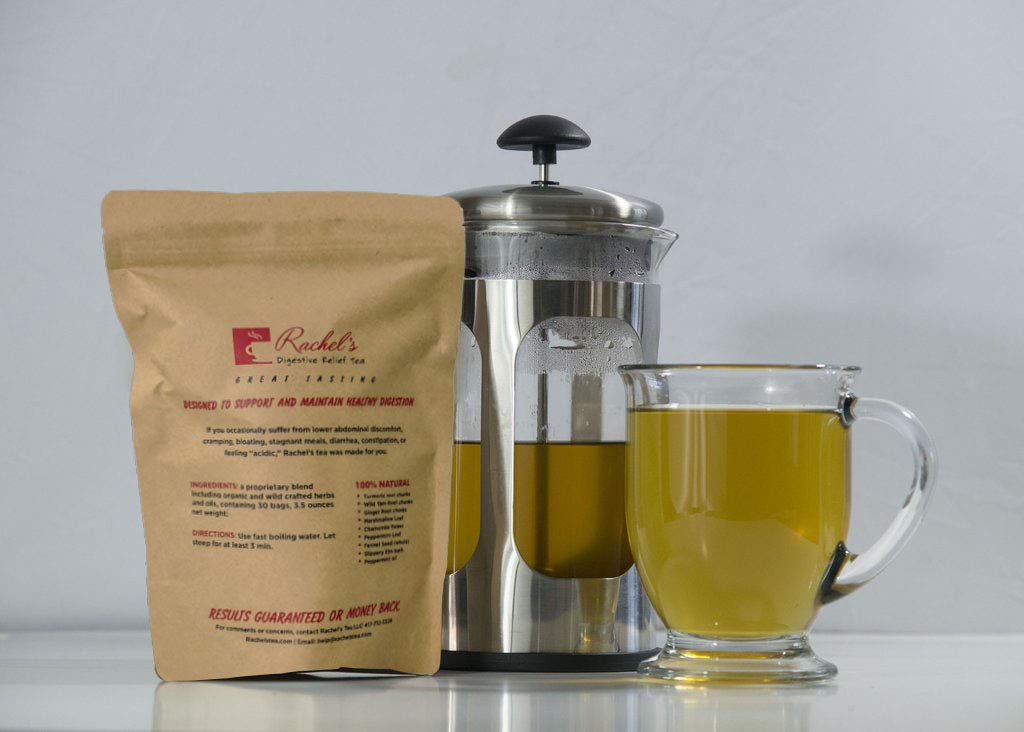Rachelstea brand logo as a seal of natural goodness.