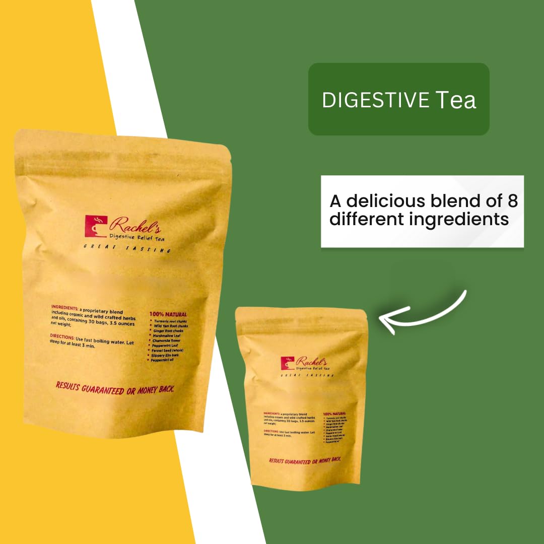 Rachelstea tea bags 30-pack for convenient caffeine-free enjoyment
