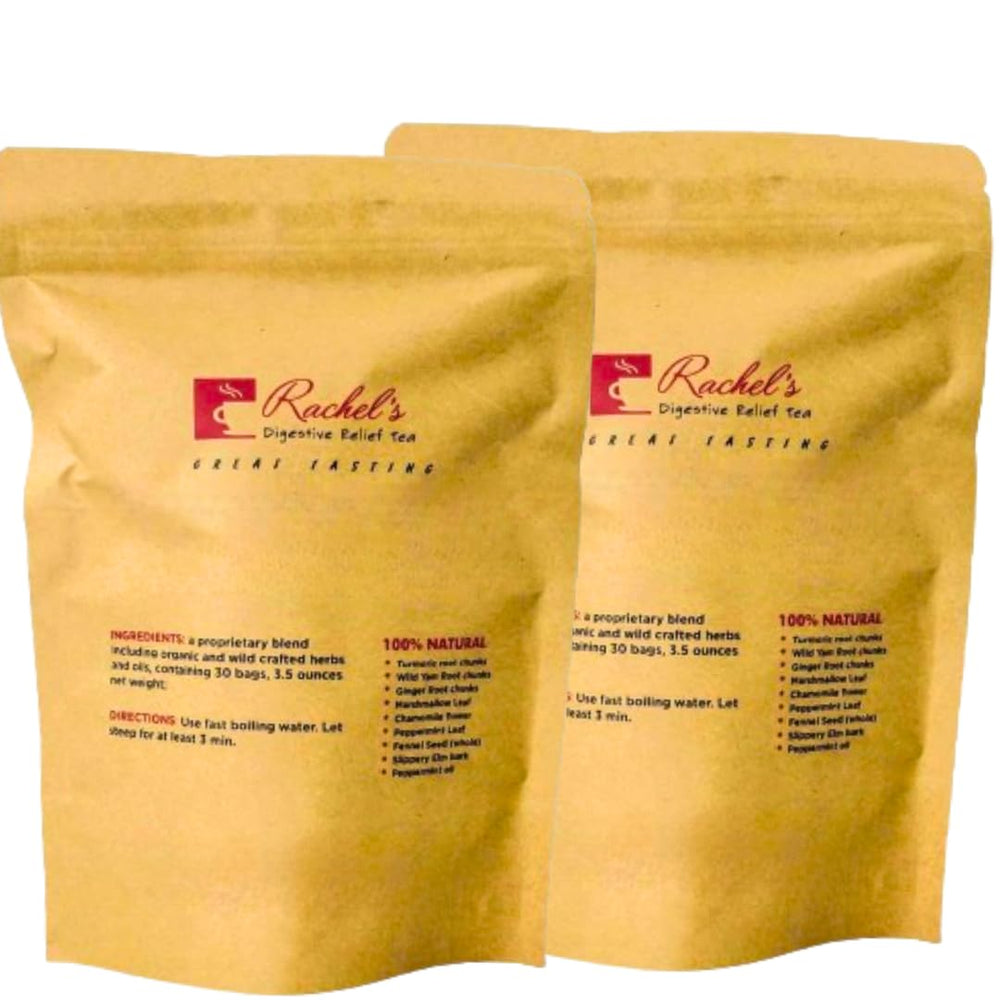 Rachelstea turmeric wild yam tea bags ready for a comforting daily brew.