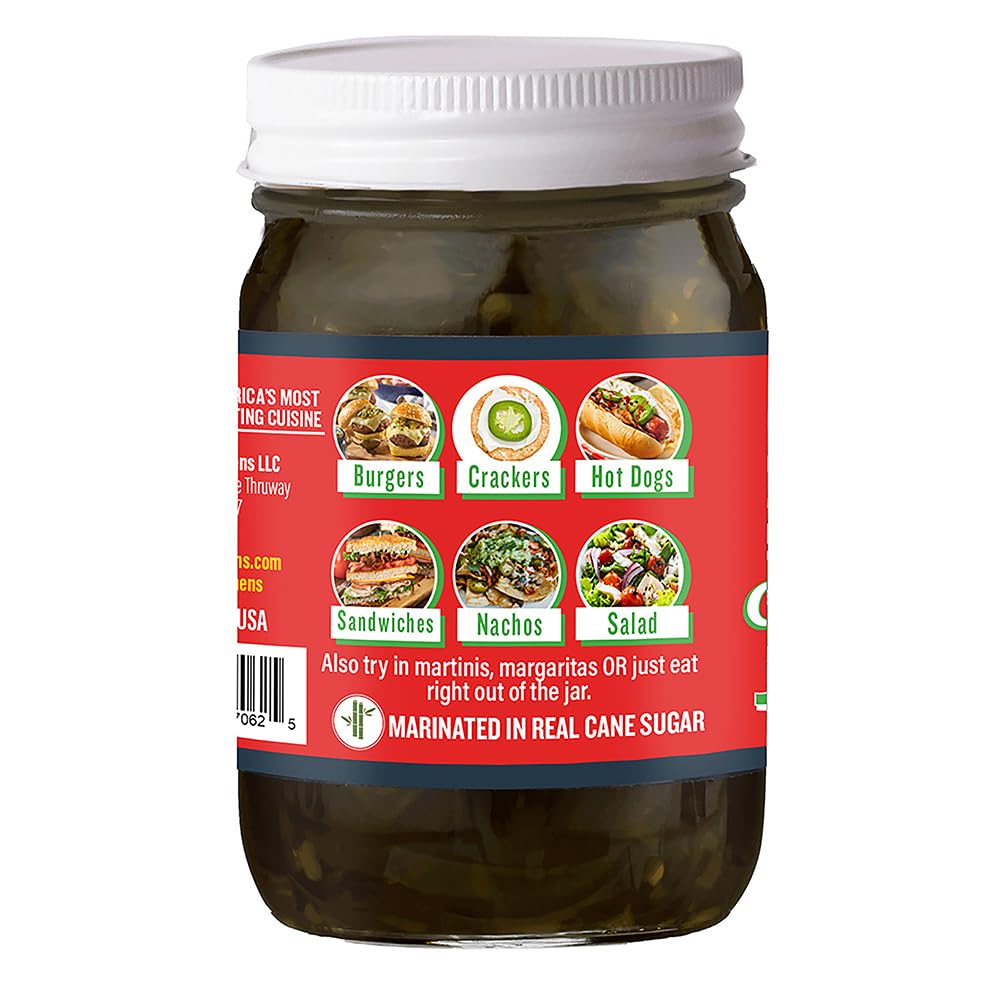 Ragin' Cajun Candied Jalapeño Slices on burgers for sweet-spicy kick.