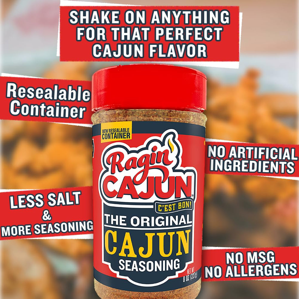Ragin' Cajun Original Seasoning seasoned steak on grill, enhanced flavor