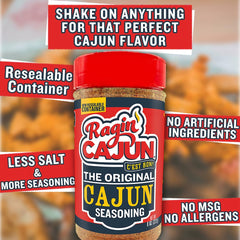 Ragin' Cajun Original Seasoning seasoned steak on grill, enhanced flavor