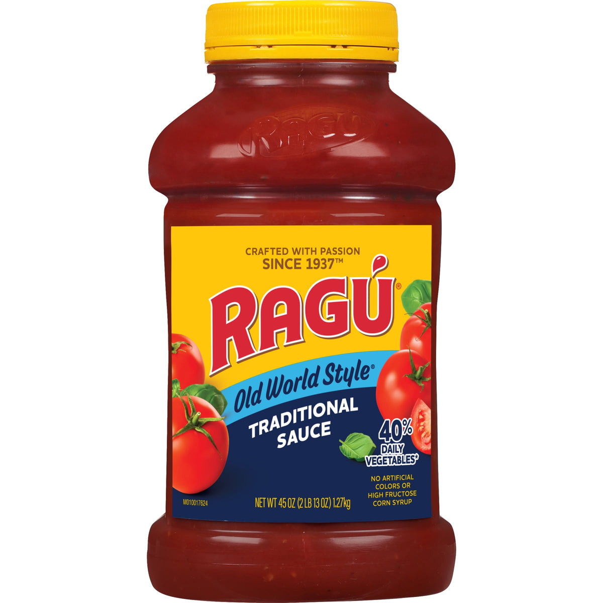 RAGÚ Old World Style sauce jar on countertop for quick weeknight dinners