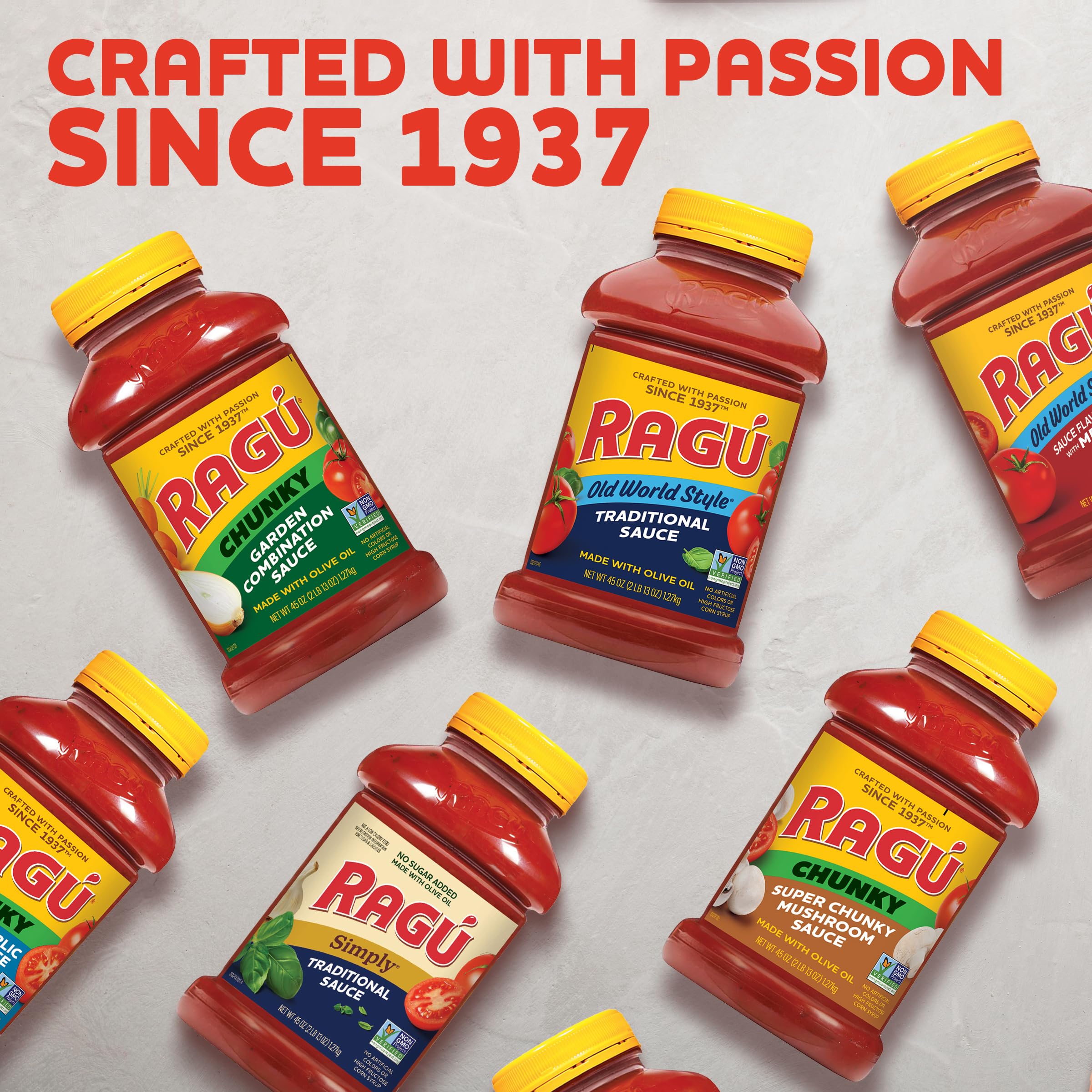 RAGÚ Old World Style Sauce with Meat used in a slow cooker for Italian pot roast.