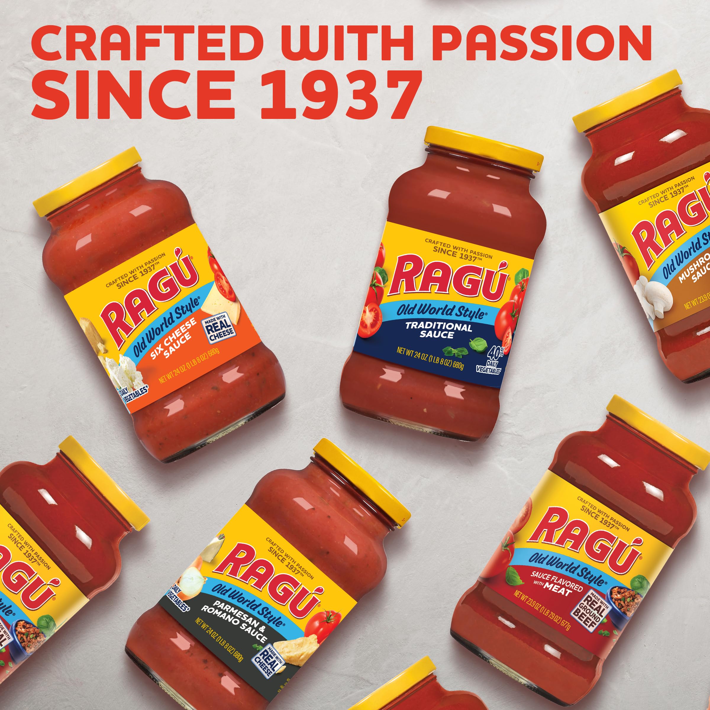 RAGÚ Old World Style Meat sauce with shells and ricotta for baked goodness