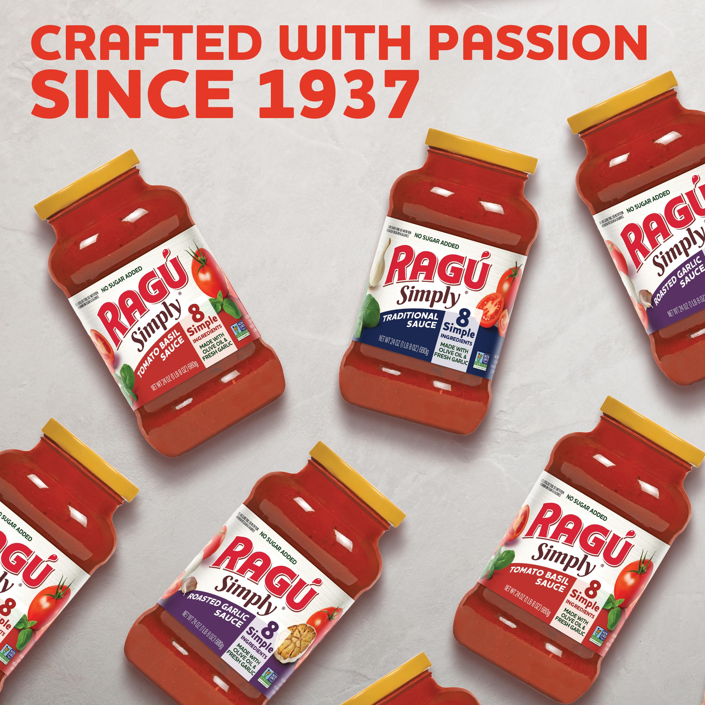 RAGU Simply Roasted Garlic layered in lasagna for depth