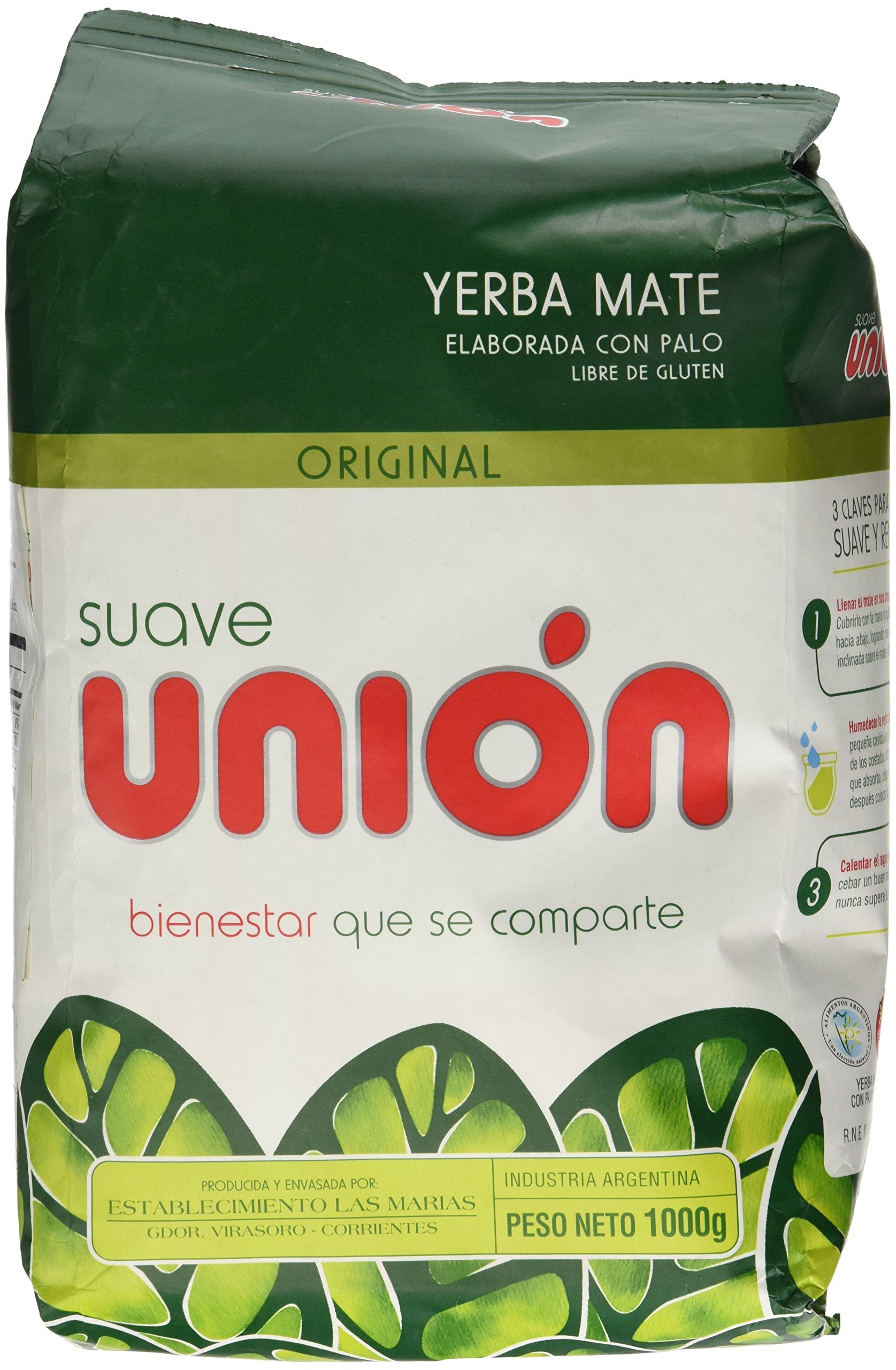 Rain Smaller Union Suave yerba mate bag ready for brewing, showcasing smooth flavor.