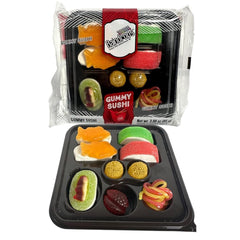 Raindrops Gummy Sushi Candy in a mini bento box, a playful party treat