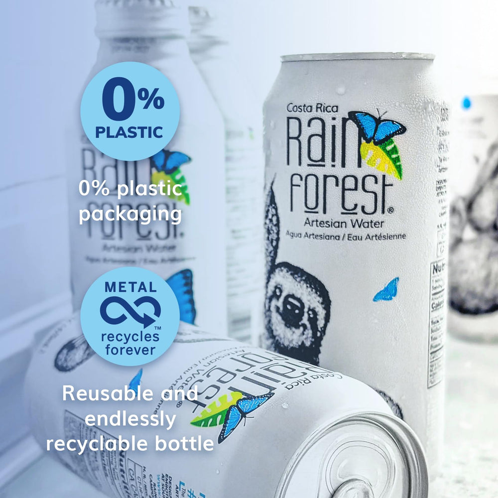 Rainforest Artesian Water cold pour showing crisp taste