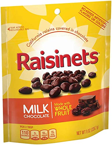 Raisinets California raisins juicy visual hints at natural sweetness.