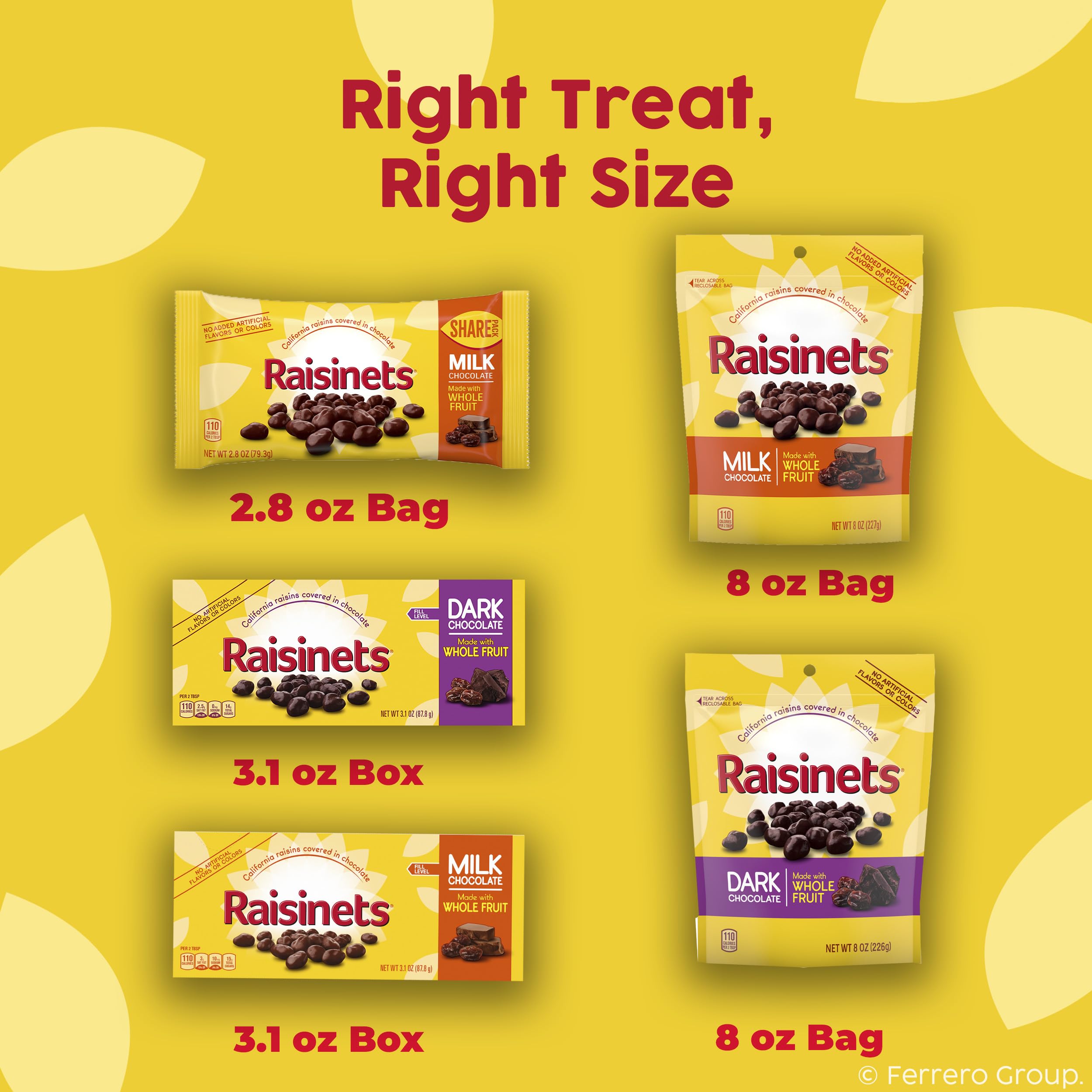 Raisinets bulk 15-pack box stack ready for sharing.