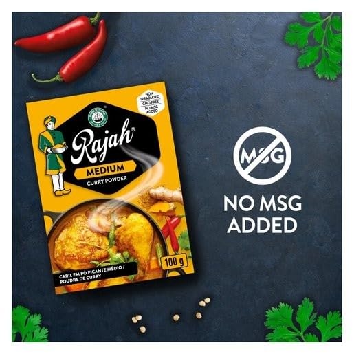 Rajah Medium Curry Powder bowl-dish captures warm hues and inviting aroma.