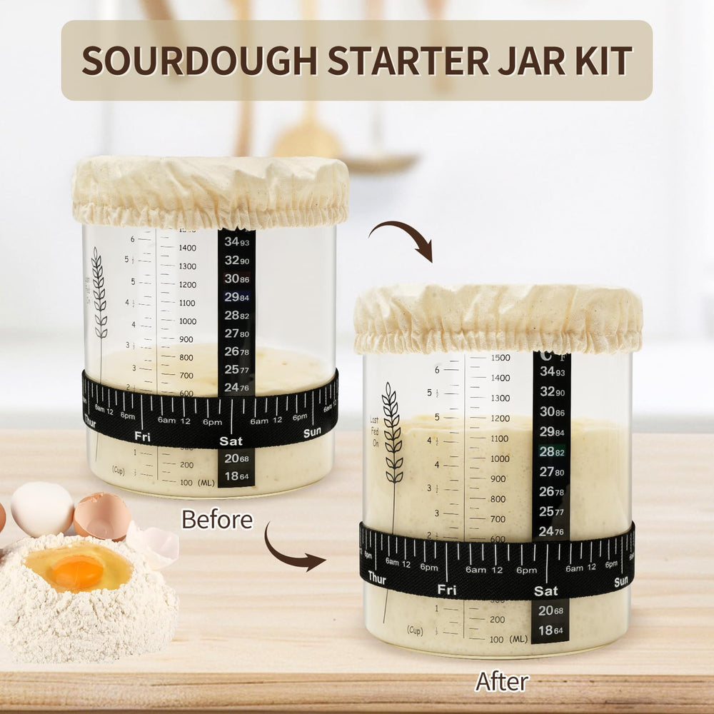 Rakovar 50 oz jars displayed in a stylish kitchen setup.