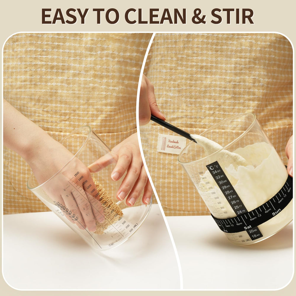 Rakovar borosilicate glass jar resists temperature changes during fermentation.