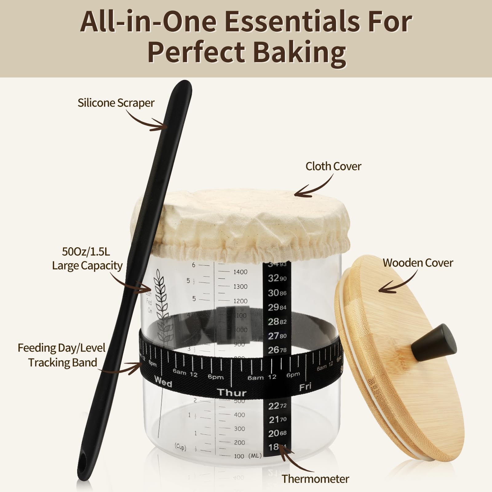 Rakovar included thermometer aids precise fermentation cues.