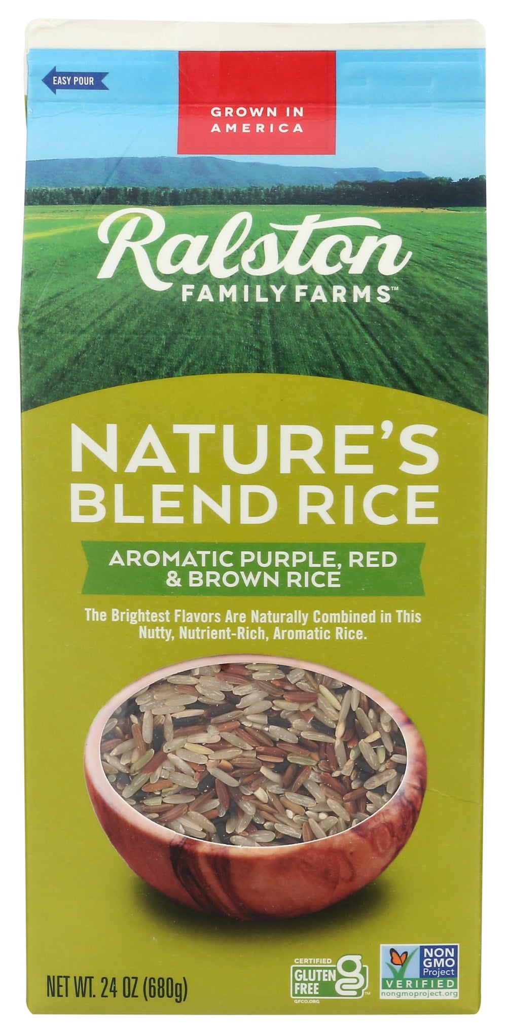 Ralston Nature's Blend Rice packaging for pantry storage and quick meals.