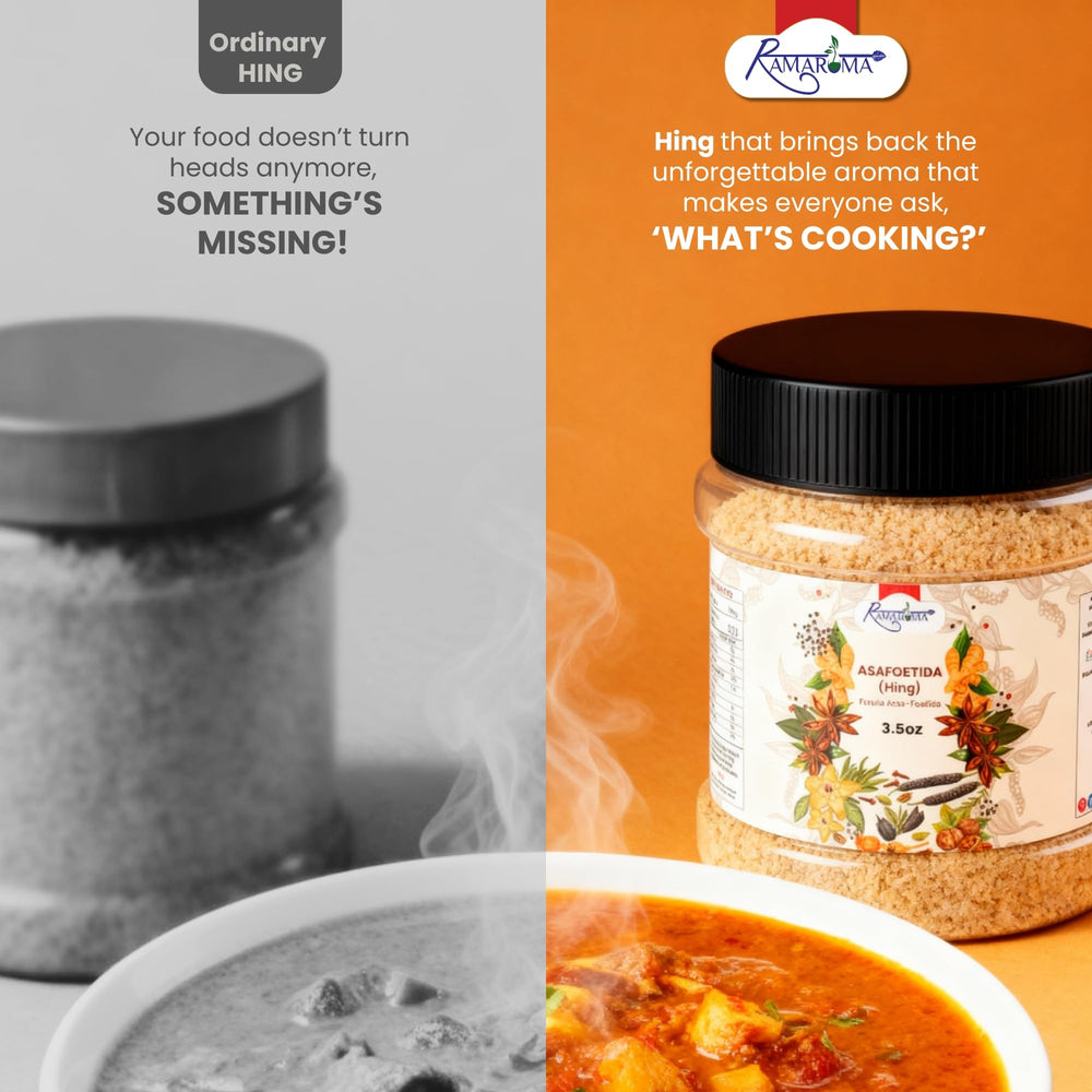 Dals and curries enhanced by Ramaroma Hing for rich umami