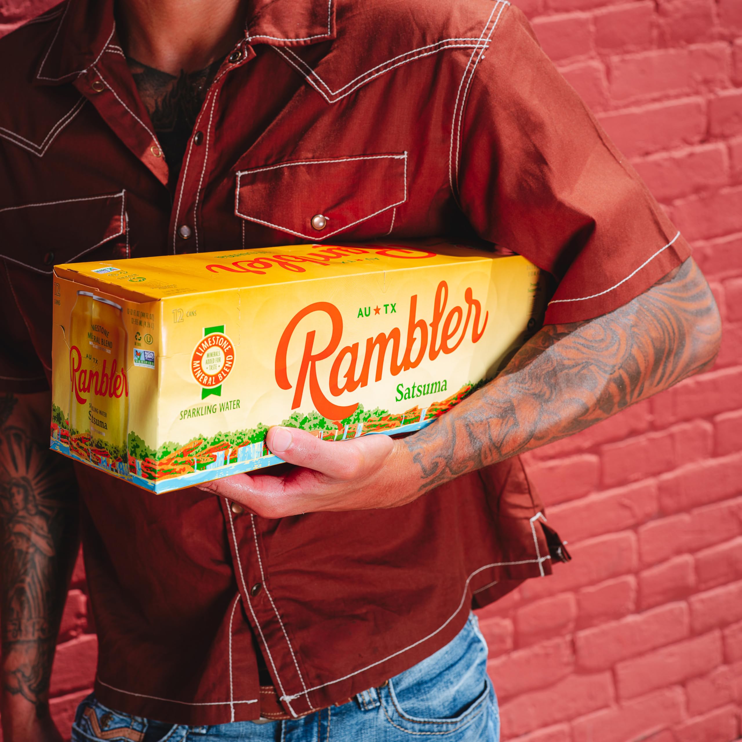 RAMBLER AUTX sparkling bubbles close-up with crisp fizz