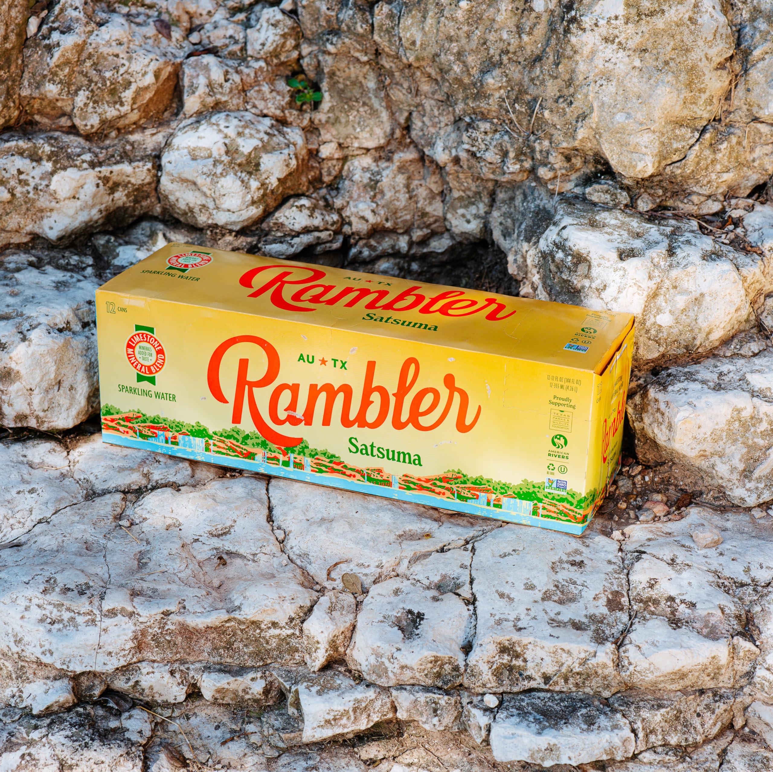 RAMBLER AUTX sustainability badge highlighting eco-friendly hydration