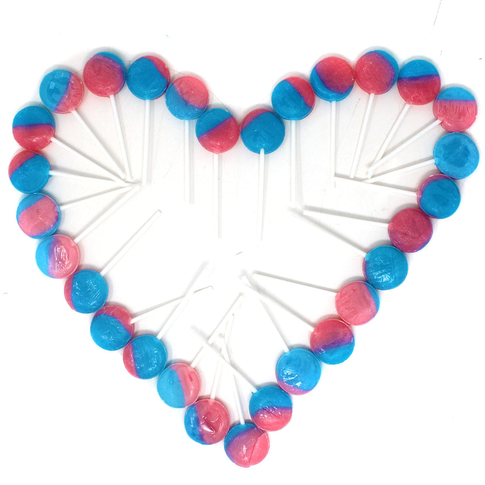 Rambue 30-pack cotton candy lollipops for sharing at gatherings