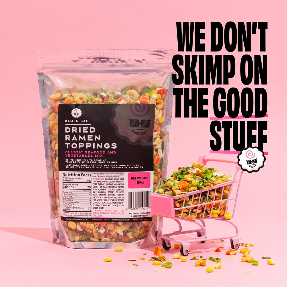 Ramen Bae ready-to-serve ramen with toppings for easy meals