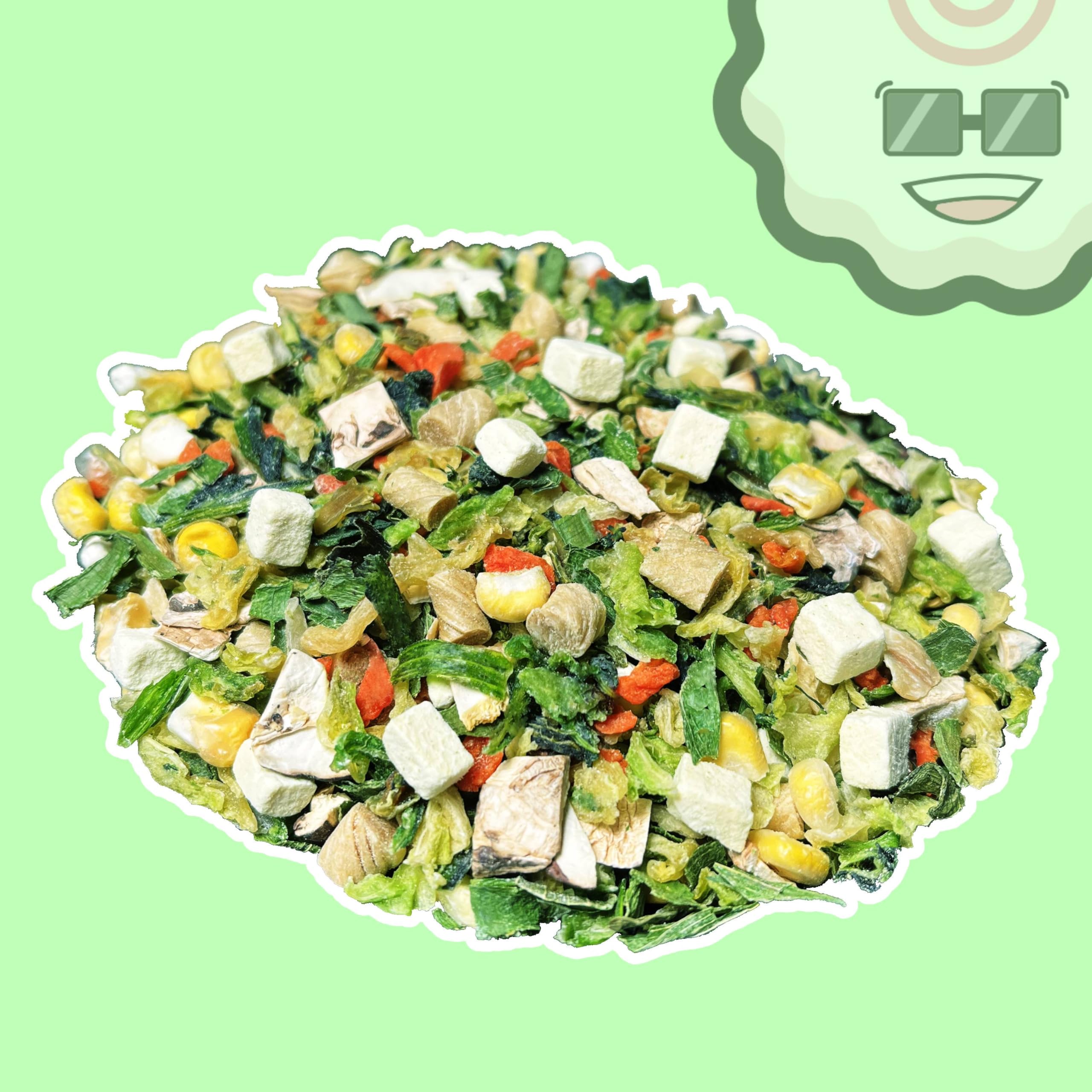 Ramen Bae Veggie Mix stirred into boiling water for quick prep