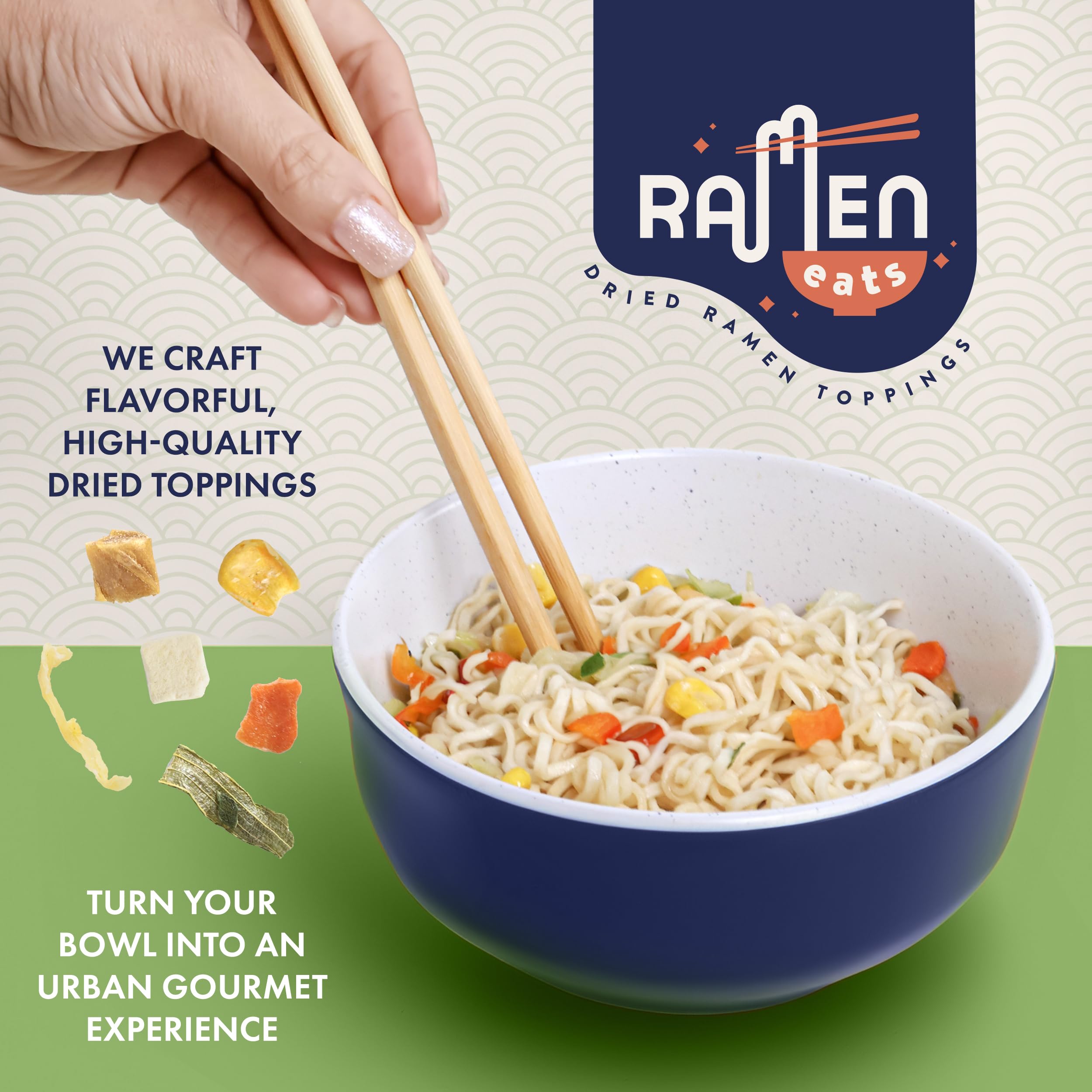 Ramen Eats garden vegetables dried mix enhances ramen bowls