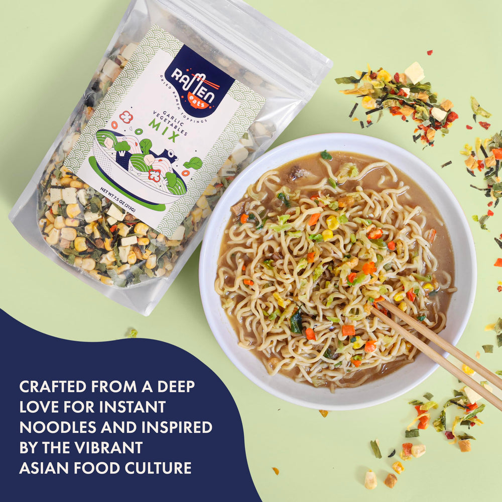 Ramen Eats veggie mix adds texture with no fillers for bowls