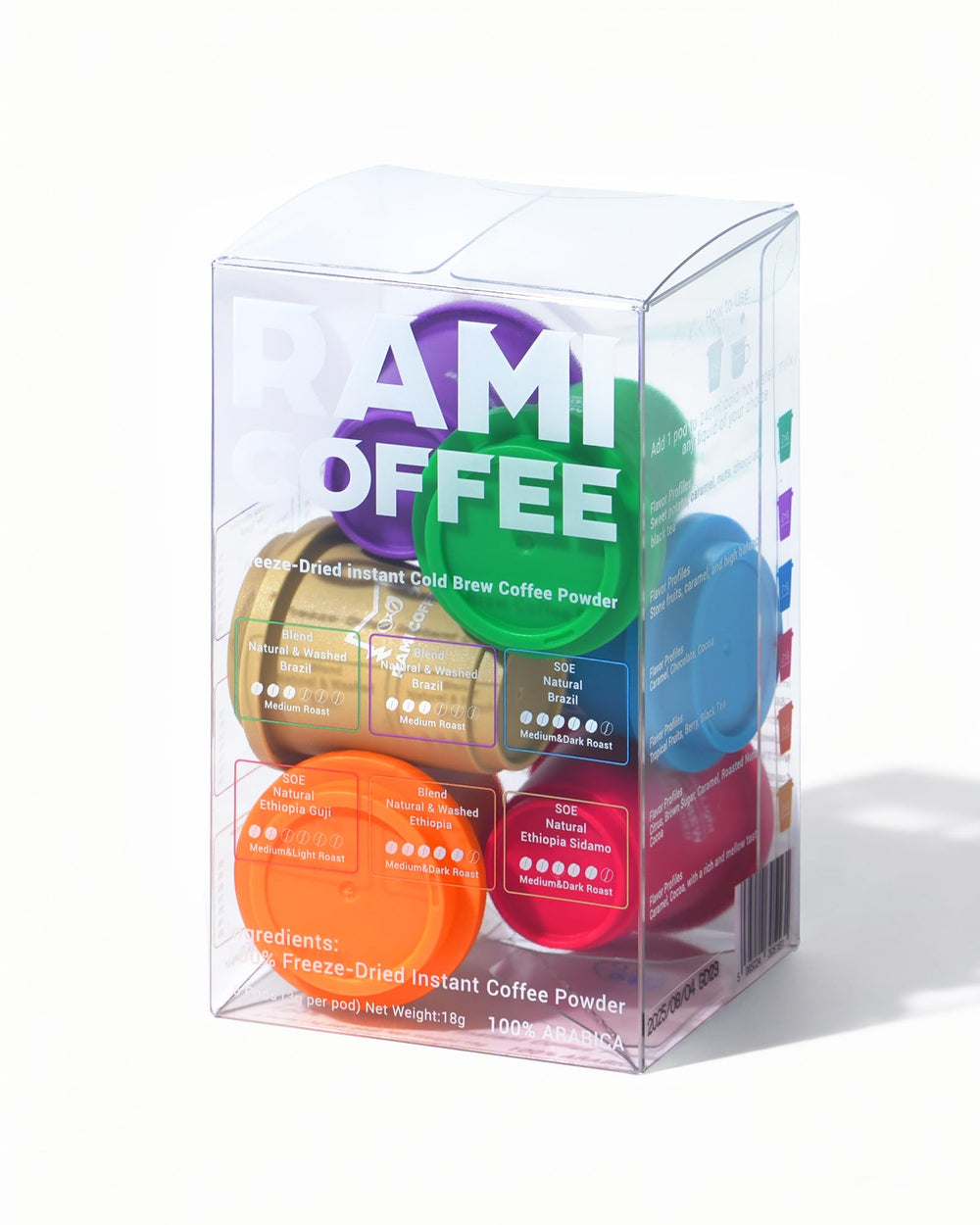 Rami Coffee freeze-dried powder for quick, rich cold brew.
