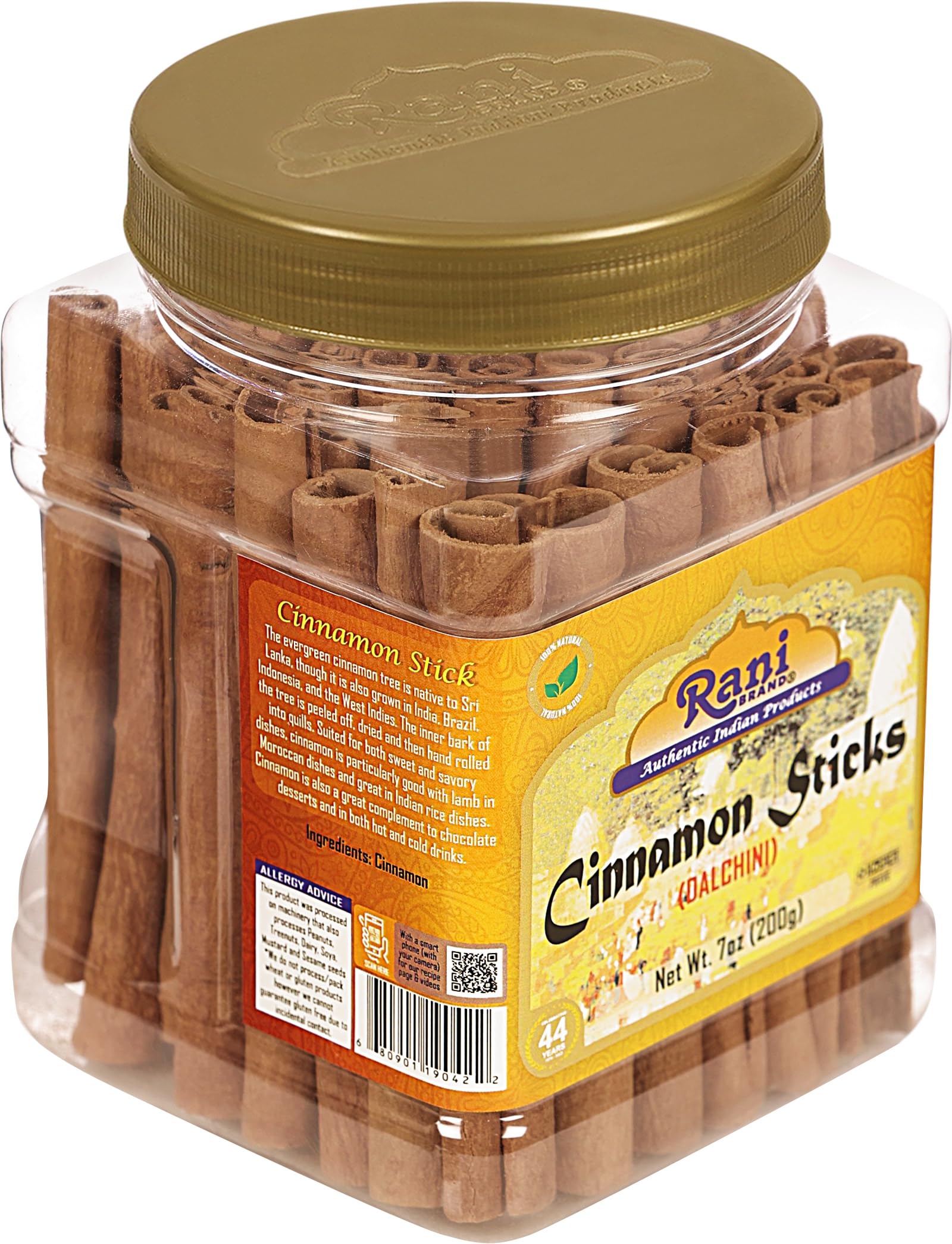 Rani 7oz package delivers premium spice for beverages and baking.