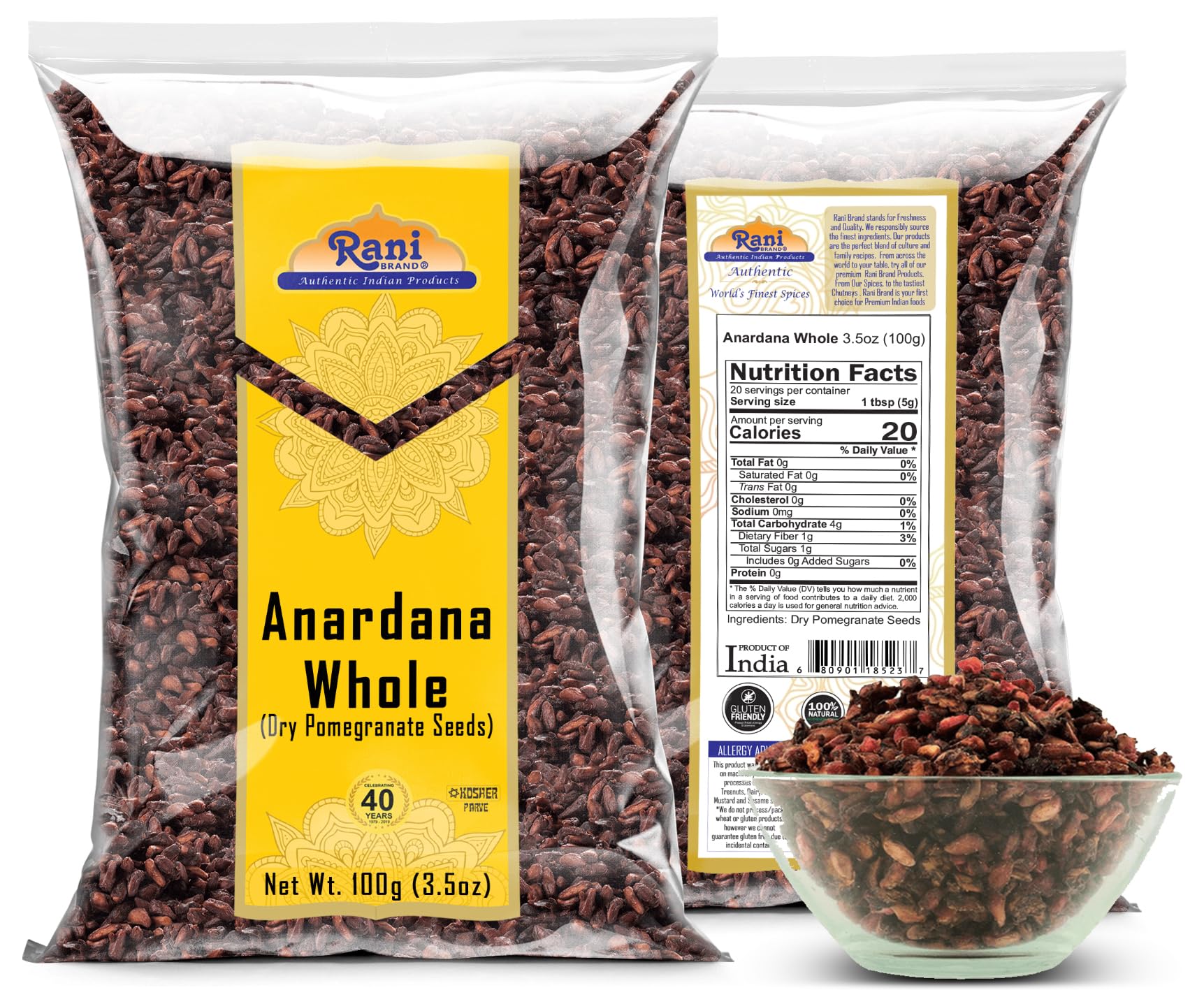 Rani Anardana seeds on spice board ideal for masala blends.