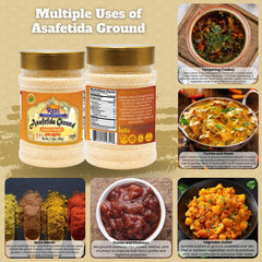 Rani Hing gluten-free packaging label for gluten-free cooking.
