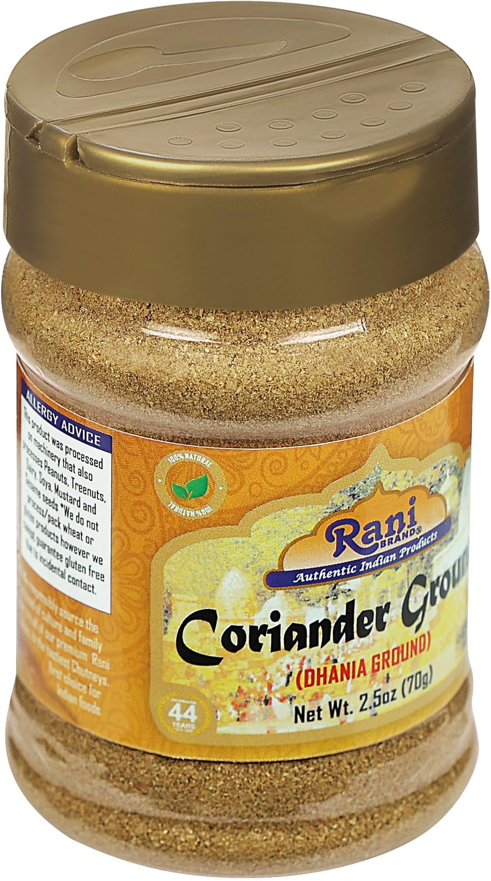 Rani Authentic Indian Dhania Powder brightens curries, chutneys, and marinades.