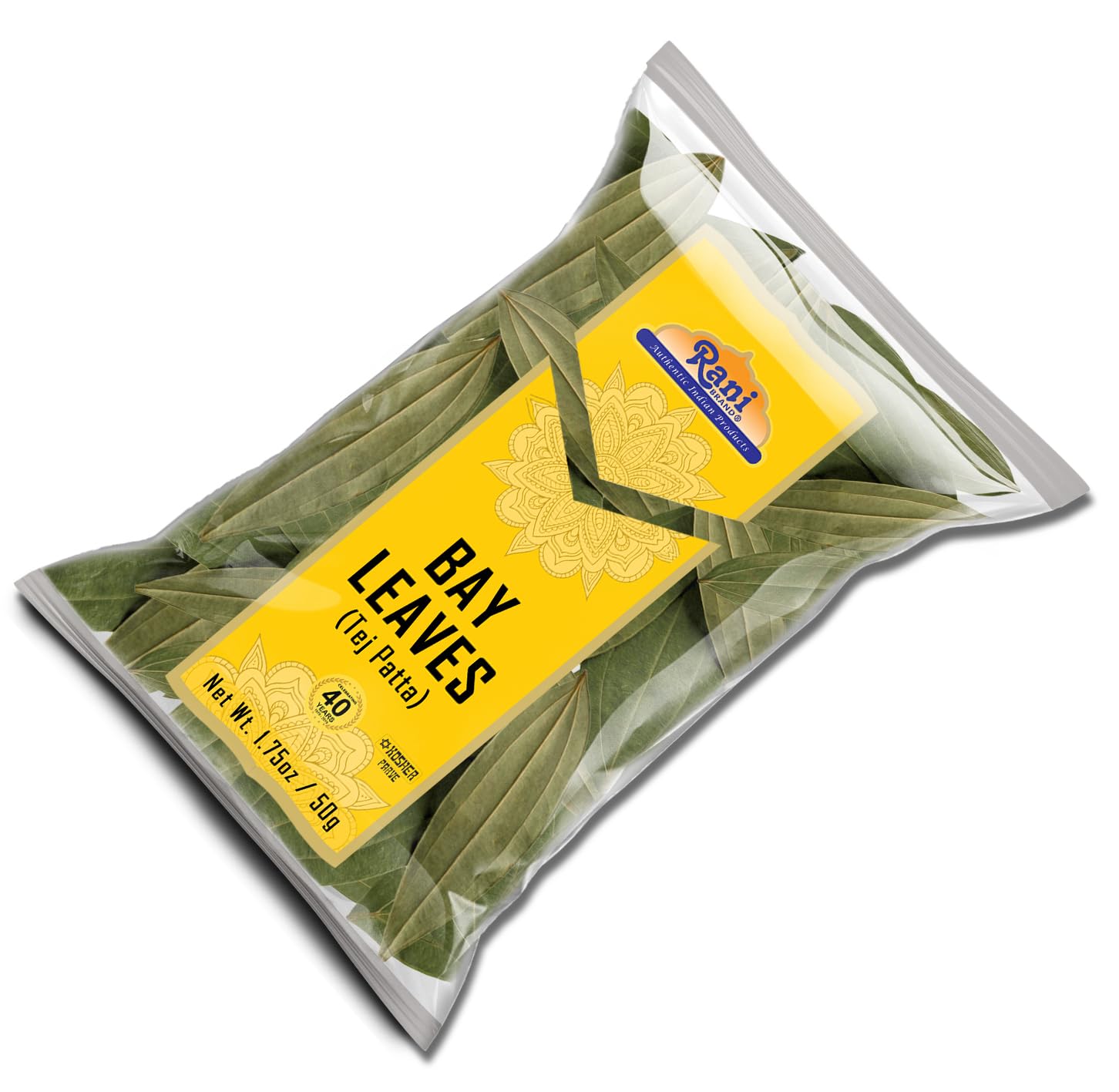 Rani Bay Leaf 50g packaging is pantry friendly for easy use.